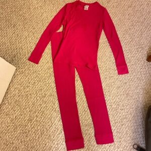 Girls waffle lounge set - size 7-8